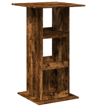 Bartisch mit Ablagen Räuchereiche 60x60x102 cm Holzwerkstoff