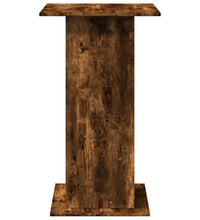 Bartisch mit Ablagen Räuchereiche 60x60x102 cm Holzwerkstoff