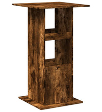 Bartisch mit Ablagen Räuchereiche 60x60x102 cm Holzwerkstoff
