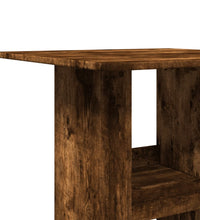 Bartisch mit Ablagen Räuchereiche 60x60x102 cm Holzwerkstoff