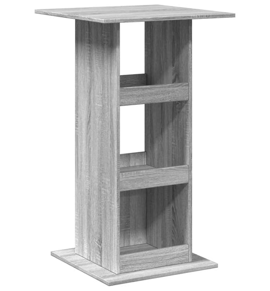 Bartisch mit Ablagen Grau Sonoma 60x60x102 cm Holzwerkstoff