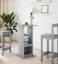 Bartisch mit Ablagen Grau Sonoma 60x60x102 cm Holzwerkstoff