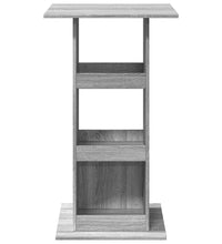 Bartisch mit Ablagen Grau Sonoma 60x60x102 cm Holzwerkstoff