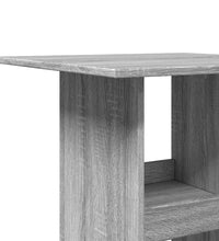 Bartisch mit Ablagen Grau Sonoma 60x60x102 cm Holzwerkstoff