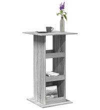 Bartisch mit Ablagen Grau Sonoma 60x60x102 cm Holzwerkstoff