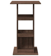 Bartisch mit Ablagen Braun Eiche 60x60x102 cm Holzwerkstoff
