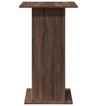 Bartisch mit Ablagen Braun Eiche 60x60x102 cm Holzwerkstoff