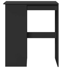 Bartisch mit Regal Schwarz 90x47,5x103,5 cm Holzwerkstoff