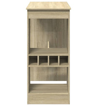 Bartisch mit Regal Sonoma-Eiche 90x47,5x103,5 cm Holzwerkstoff