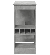 Bartisch mit Regal Betongrau 90x47,5x103,5 cm Holzwerkstoff