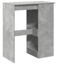 Bartisch mit Regal Betongrau 90x47,5x103,5 cm Holzwerkstoff