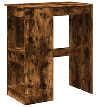Bartisch mit Regal Räuchereiche 90x47,5x103,5 cm Holzwerkstoff