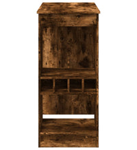 Bartisch mit Regal Räuchereiche 90x47,5x103,5 cm Holzwerkstoff