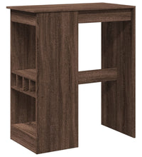 Bartisch mit Regal Braun Eiche 90x47,5x103,5 cm Holzwerkstoff