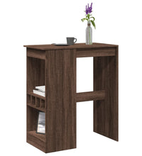 Bartisch mit Regal Braun Eiche 90x47,5x103,5 cm Holzwerkstoff