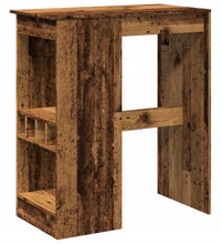 Bartisch mit Regal Altholz-Optik 90x47,5x103,5 cm Holzwerkstoff