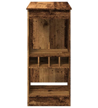 Bartisch mit Regal Altholz-Optik 90x47,5x103,5 cm Holzwerkstoff