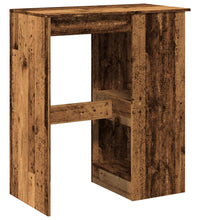 Bartisch mit Regal Altholz-Optik 90x47,5x103,5 cm Holzwerkstoff