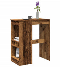 Bartisch mit Regal Altholz-Optik 90x47,5x103,5 cm Holzwerkstoff
