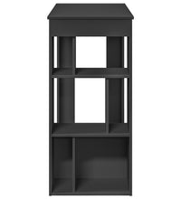 Bartisch mit Regal Schwarz 102x50x103,5 cm Holzwerkstoff