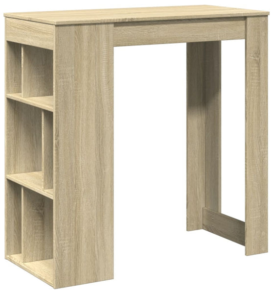 Bartisch mit Regal Sonoma-Eiche 102x50x103,5 cm Holzwerkstoff