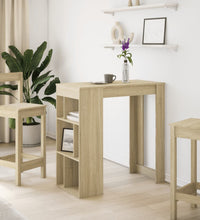 Bartisch mit Regal Sonoma-Eiche 102x50x103,5 cm Holzwerkstoff