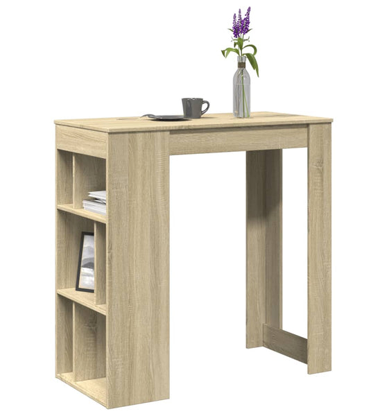 Bartisch mit Regal Sonoma-Eiche 102x50x103,5 cm Holzwerkstoff
