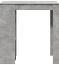 Bartisch mit Regal Betongrau 102x50x103,5 cm Holzwerkstoff