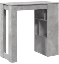 Bartisch mit Regal Betongrau 102x50x103,5 cm Holzwerkstoff