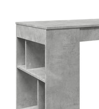 Bartisch mit Regal Betongrau 102x50x103,5 cm Holzwerkstoff