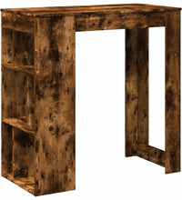 Bartisch mit Regal Räuchereiche 102x50x103,5 cm Holzwerkstoff