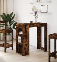 Bartisch mit Regal Räuchereiche 102x50x103,5 cm Holzwerkstoff