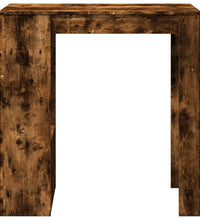 Bartisch mit Regal Räuchereiche 102x50x103,5 cm Holzwerkstoff