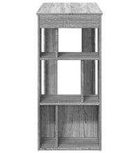 Bartisch mit Regal Grau Sonoma 102x50x103,5 cm Holzwerkstoff