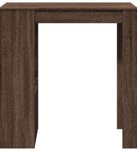 Bartisch mit Regal Braun Eiche 102x50x103,5 cm Holzwerkstoff