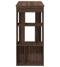 Bartisch mit Regal Braun Eiche 102x50x103,5 cm Holzwerkstoff