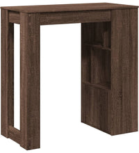 Bartisch mit Regal Braun Eiche 102x50x103,5 cm Holzwerkstoff