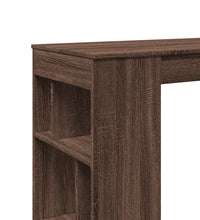 Bartisch mit Regal Braun Eiche 102x50x103,5 cm Holzwerkstoff