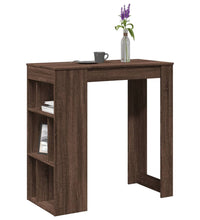 Bartisch mit Regal Braun Eiche 102x50x103,5 cm Holzwerkstoff