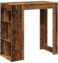 Bartisch mit Regal Altholz-Optik 102x50x103,5 cm Holzwerkstoff