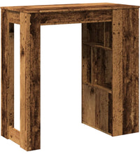 Bartisch mit Regal Altholz-Optik 102x50x103,5 cm Holzwerkstoff