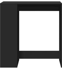 Bartisch mit Regal Schwarz 101x40x103,5 cm Holzwerkstoff