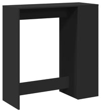 Bartisch mit Regal Schwarz 101x40x103,5 cm Holzwerkstoff
