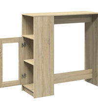 Bartisch mit Regal Sonoma-Eiche 101x40x103,5 cm Holzwerkstoff