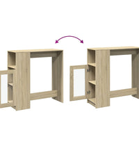 Bartisch mit Regal Sonoma-Eiche 101x40x103,5 cm Holzwerkstoff