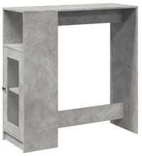 Bartisch mit Regal Betongrau 101x40x103,5 cm Holzwerkstoff
