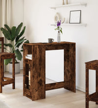 Bartisch mit Regal Räuchereiche 101x40x103,5 cm Holzwerkstoff