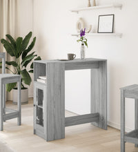 Bartisch mit Regal Grau Sonoma 101x40x103,5 cm Holzwerkstoff
