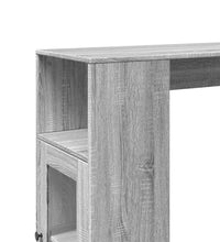 Bartisch mit Regal Grau Sonoma 101x40x103,5 cm Holzwerkstoff