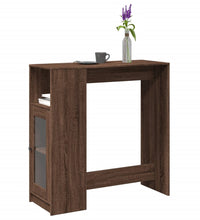 Bartisch mit Regal Braun Eiche 101x40x103,5 cm Holzwerkstoff